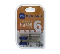 bricard 17471 - Cilindro de cierre (entrada doble chifral S2 40 + 40 Niquelado