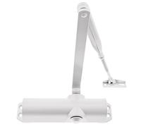 Bricard 6131101 - Cierrapuertas con tecnología Piñón cremallera (2 a 4 (hasta 80 kg), brazo estándar, blanco