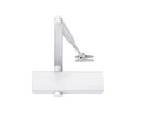 Bricard 6201101 - Cierrapuertas con tecnología Piñón cremallera (2 a 4 (hasta 80 kg), brazo estándar, CE, blanco