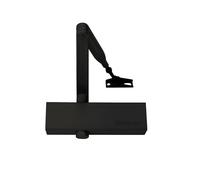 Bricard 6201103 - Cierrapuertas con tecnología Piñón cremallera (2 a 4 (hasta 80 kg), brazo estándar, CE, negro