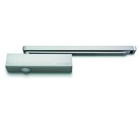 Bricard 6521027 Cierrapuertas correderas, tecnología de Leva, Plateado, Lado opuesto Montaje Lateral de bisagra inversa, Plata