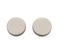 Bricard 667029 Par de rosetas de acero inoxidable Tempo para puerta interior sin llave, 1 Paquet