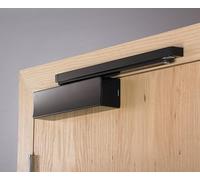 Bricard 6721023 Cierrapuertas con cremallera, Fuerza 2-5,Tecnología leva, Negro, opuesto Montaje invertido lado palmelas