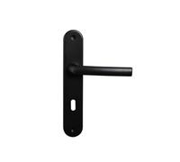 Bricard 7E8080 Osmose 2 llaves L-negro mate - Par de manijas de puerta Para puerta de la habitación, puerta interior con llave.