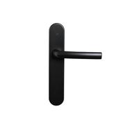 Bricard - Par de manijas de puerta Osmose 2 7E8082 negro mate para puerta interior sin llave (caño de caña).