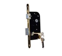 Bricard Serrure à mortaiser 2607 - Eje para Puerta de Entrada (Cilindro de 60 mm, Norma NF, Color: Negro, 50 mm)