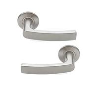 Bricard Tempo 668552 - Juego de 2 asas de acero inoxidable con diseño de roseta