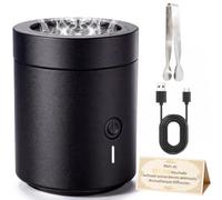 BRICH Bakhoor - Difusor eléctrico portátil con cierre magnético | Quemador de incienso sin carbón ni humo. Incluye alicates, cable USB y caja de regalo. Ideal para Eid, coche