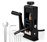 BRICH Pelador manual de cables eléctrico para alambre de cobre de calibre de 0.06 a 1 pulgadas, máquina peladora de manivela manual accionada por taladro, ideal para reciclaje de chatarra, herramienta