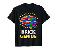 Brick Genius Master Builder bloquea la construcción de cumpleaños para niños Camiseta