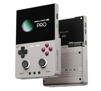 Brick Pro - Consola de juegos portátil retro con tarjeta TF de 64 GB, pantalla IPS totalmente laminada de 10 cm, dispositivo de juego Linux de código abierto, joysticks duales con efecto Hall, batería
