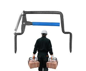 Brick Tongs, Heavy Duty Paver Lifting Claw, Adjustable Steel Carrying Tool, 20,5-29,5 cm, Ergonómico Construction Gripper, Garden Home Renovation Use Projects and Construction
