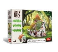 Brick Trick Trefl Casita del Bosque/Forest House - Construye con Ladrillos, Bloques Eco de ladrillo Real, 220 Ladrillos, Reutilizables, para Aficionados a la construcción