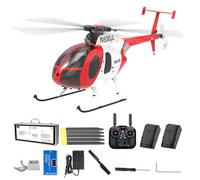 Brickaro 1/16 escala F119S RC helicóptero teledirigido, clase 250 2.4G 9 CH RC MD500 LittleeBird modelo de helicóptero militar con GPS y retorno automático, modos de conmutación 6G/3D cabina abierta