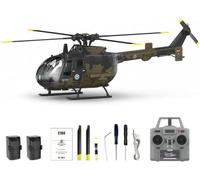 Brickaro C180 1/25 Scale RC Helicopter 2.4G 6CH Single Rotor Flybarless, Barómetro + TOF LiDAR Altitude Hold, Optical Flow Positioning, One Key Inverted Flight Takeoff/Landing (amarillo/RTF)