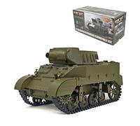 Brickaro Tanque RC para adultos, escala 1/16 2.4G U.S. M8 autopropulsado Howitzer RC modelo de tanque con sonido y luces, humo telescópico, modos de doble velocidad (versión RTR / verde militar)