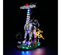 BrickBling 76989 Luz LED para Horizon Forbidden West: cuello largo (sin juego), kit de iluminación DIY compatible con el modelo de bloques de construcción Horizon