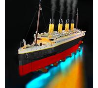 BrickBling Iluminación LED compatible con Lego Creator Expert Titanic 10294 (no modelo), kit de iluminación DIY para barco Titanic para 10294 - Versión mejorada