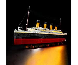 BrickBling Iluminación LED para Barco Titanic, Kit DIY Compatible con 10294 Titanic Creator Expert Building Set