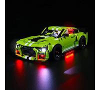 BrickBling Juego de iluminación LED para Lego Technic Ford Mustang Shelby GT500, Juego de iluminación Decorativa para Modelo de Bloques de construcción Lego 42138 - Sin Juego de Lego