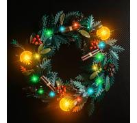 BrickBling Juego de luces LED compatible con Lego 10340 Wreath (sin modelo), juego de iluminación decorativa compatible con juguetes creativos 10340 Wreath