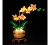 BrickBling Juego de Luces LED Compatible con LEGO 10343 Mini Orchid Botanical Collection Set, Iluminación Decorativa para Mini Orchid 10343 Juguete Creativo