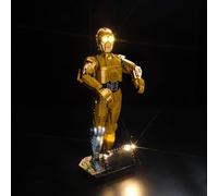 BrickBling Juego de luces LED compatible con Lego 75398 C-3PO (no modelo), decoración DIY juego de iluminación compatible con Lego C-3PO 75398 juguete creativo