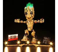 BrickBling Juego de luces LED compatible con Lego 76217 Marvel Ich Bin Groot, juego de iluminación LED compatible con Lego I Bin Groot regalo creativo (no modelo) - Versión estándar