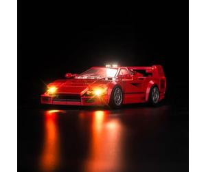 BrickBling Juego de Luces LED Compatibles con Lego Ferrari F40 Supercar (no modelo), Juego de Iluminación Decorativa Compatible con Lego 76934 Ferrari F40 Supercar Juguete Creativo - Versión Estándar