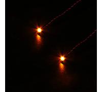 BrickBling Juego de luces LED intermitentes amarillas (30 cm) para iluminación DIY/MOC (2 unidades) Juego de luces decorativas compatibles con Lego and Other Major Brand Bricks