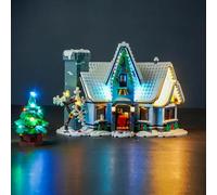 BrickBling Juego de luces LED para Lego 10293 Santa Visit (no Lego), juego de iluminación decorativa para Lego Creator Visita de Papá Noel Juguetes creativos