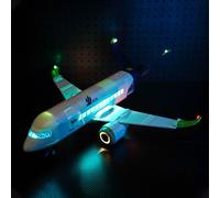 BrickBling Juego de luces LED para Lego 60367 City Avión de pasajeros (No Lego), juego de iluminación decorativa para Lego Passenger Airplane Juguetes creativos, DE-P57501-60367