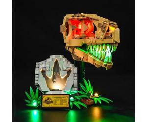 BrickBling Juego de Luces LED para Lego 76964 Dinosaurio Fossils: T. Rex Skull, Iluminación Decorativa para Juguete Creativo (No Lego)