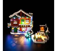 BrickBling Juego de luces LED para Lego Alpine Lodge (no Lego), juego de iluminación decorativa para Lego Icons 10325 Almhütte juguete creativo - versión actualizada, DE-P56501-10325