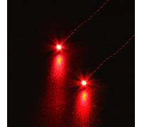 BrickBling Juego de luces LED rojas (15 cm) para iluminación DIY/MOC (2 unidades) Juego de luces decorativas compatibles con Lego and Other Major Brand Bricks