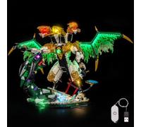 BrickBling Kit de luces compatible con Lego NINJAGO Ultra Dragon Battle | Kit de iluminación LED compatible con Lego 71872, modelo excluido