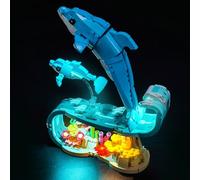 BrickBling Solo luz LED, compatible con Lego Creator 3 en 1 animales marinos: hermosos delfines 31385, no vienen con modelo