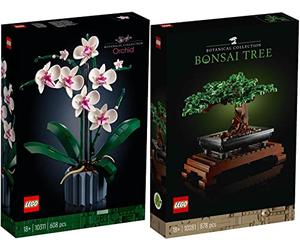 BRICKCOMPLETE Lego Juego de 2 unidades: orquídea 10311 y árbol bonsái 10281