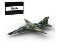 BrickCraftWorks F-111-Aardvark - Juego de bloques de construcción de aviones de combate multirol estadounidenses para adultos, modelo militar coleccionable para construir y exhibir (1905 piezas)