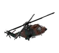 BrickCraftWorks Juego de bloques de construcción militares de avión AS-532 escala 1/35 para adultos, modelo militar coleccionable para construir y exhibir juguetes para regalos de Navidad y cumpleaños