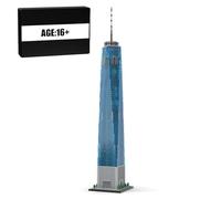 BrickCraftWorks World Trade Center Street Scene - Juego de bloques de construcción de 1/800 monumentos, colección de modelos de arquitectura mundial creativa para adolescentes y adultos (3153 piezas