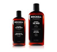 Brickell Rutina de cuidado de la cara esencial de Brickell para hombres I Gel Gel Facial Cleanser Wash and Face Moisturizer locin para el cuidad
