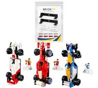 Brickify Soporte de pared compatible con LEGO Icons F1 Cars - Compatible con McLaren MP4/4 y Williams FW14B - Ayrton Senna y Nigel Mansell - Modelos no incluidos (2)