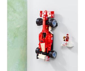 Brickify Soporte de pared compatible con Lego Icons Ferrari F2004 11375 - Muestra tu coche de forma segura - Coche no incluido