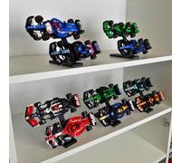 Brickify Speed Champions F1 Soportes de exhibición (paquete de 5) - Compatible con LEGO Formula 1 Sets 76906 a 76919 - Capacidad para 10 coches - Elevadores de pantalla verticales para colección de