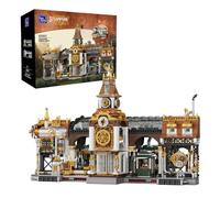 BRICKKK PANTASY Juego de Construcción de Arquitectura de Estación de Tren Steampunk,Conjunto de Construcción de Estación de Tren Steampunk con Bloques, Kit de Construcción de Arquitectura Adultos