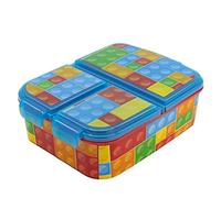 Bricks Puzzle | Caja De Almuerzo Con 3 Compartimentos - Fiambrera Infantil Para Colegio - Lonchera Para Niños