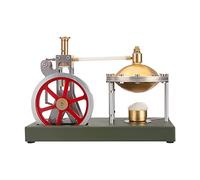 Bricksdiytoy ENJOMOR - Kit de motor de vapor vertical, montaje de bricolaje, volante grande y válvula de seguridad, modelo educativo STEM para adultos y entusiastas de la tecnología