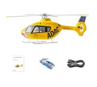 Bricksdiytoy FLYWING EC135 470-Class RC Helicóptero - 2.4G 6CH con GPS Beidou, controlador de vuelo H1 y motor sin escobillas de 16 V, largo tiempo de vuelo, acrobacias 3D avanzadas y dron de regreso