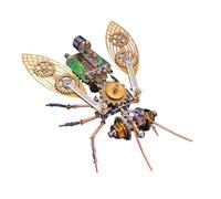 Bricksdiytoy Kits de rompecabezas mecánicos de abejorro de metal 3D, 218 piezas con manual de instrucciones detallado, montaje de latón y aleación, decoración STEM de biología y regalo de arte